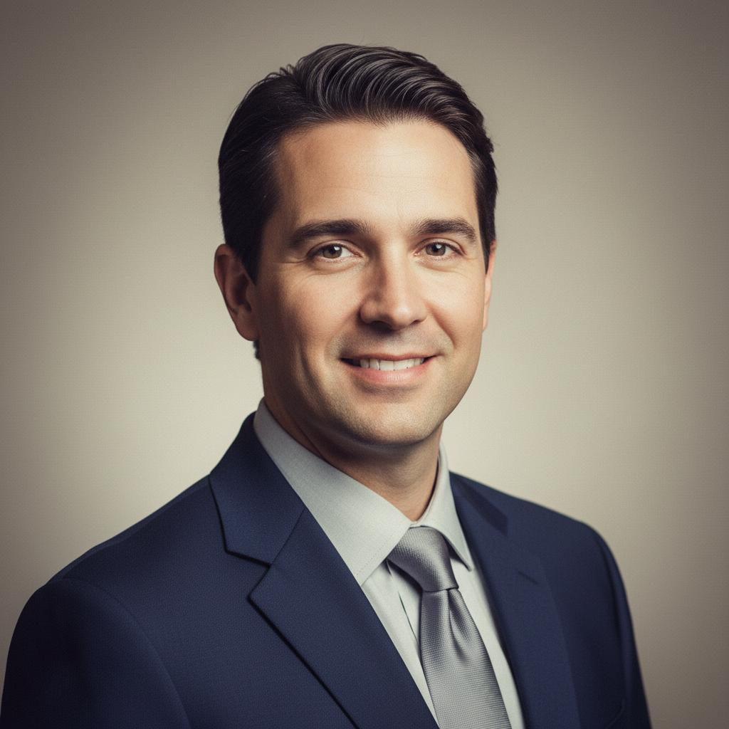 Professional headshot for a digital contact card